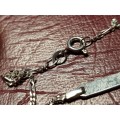 Lovely Genuine Solid Sterling Silver Figaro Name Bracelet in Good Condition - [1,85 g]