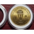 2003 ICC Cricket World Cup Medallion With 12 Coin Capsules - [One bid for all]