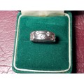 Lovely Genuine Solid Sterling Silver Ring In Very Good Condition - [4,4 g]
