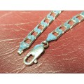 Lovely Genuine Solid Sterling Silver Bracelet In Very Good Condition - [11 g]