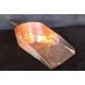 AN OLD COPPER AND ADDED METAL COAL SCOOP ....