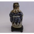 A VINTAGE CHINESE CLOISONNE FIGURE ....ONE OF THREE ON OFFER.....MUST SEE