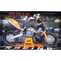 AN AWESOME 1:12 DIE CAST METAL MODEL OF THE 450 SM - R 09 KTM RACING MOTORBIKE ....SUPER DETAILED !!