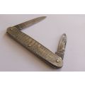 A RARE VALUABLE ANTIQUE POCKET KNIFE DEPICTING DATES OF KINGS AND QUEENS FROM 1066 - 1910 !! WOW !!