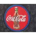 A hand painted and signed Acrylic on canvas of the Coca-Cola Advertising logo ...Very cool