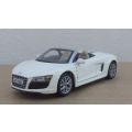 A SUPER COOL DIE CAST METAL 1:24 SCALE MODEL OF THE AUDI R8 SPYDER ....GREAT DETAILING !!