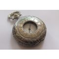 AN EYE CATCHING VINTAGE LOOK QUARTZ POCKET WATCH ...WORKING 100% ...FREE COMBINING !! WOW !!