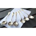 A SET OF 6 LARGE SPOONS BY CHRISTOFLE OF FRANCE
