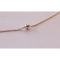 WOW !! A BEAUTIFUL VINTAGE LOOK STERLING SILVER NECKLACE WITH BALL DECORATION ... MUST SEE !!
