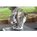 BRILLIANT FIND !! A VINTAGE SIGNED LEAD CRYSTAL PAPERWEIGHT WITH WOLF MOTIF BY MATS JONASSON "SWEDEN