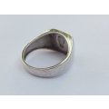 VERY COOL VINTAGE STYLE SOLID STERLING SILVER COIN RING IN GREAT CONDITION !! FOR ALL OCCASSIONS !!
