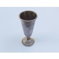 RARE FIND !! AN ANTIQUE 80% SOLID SILVER KIDDUSH CUP TYPE VESSEL HALLMARKED FOR WARSAW POLAND !! WOW