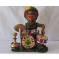 LEGALIZE IT,YE,YE, DONT CRITISIZE IT..A DOPE VINTAGE SOLID RESIN COMPOSITE FIGURE OF A RASTA DRUMMER