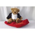 A LIMITED EDITION 2015 SERIES TEDDY BEAR WITH BAG MADE FOR THE ROYAL ALBERT HALL THEATRE