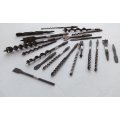 A VERY USEFUL JOBLOT OF VINTAGE DRILL BITS WITH ALL SORTS OF FUNCTIONS - BID FOR THE LOT