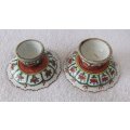 TWO AMAZING RARE HAND PAINTED 19TH CENTURY CHINESE POTTERY VESSELS !! BID FOR BOTH