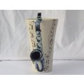 SO COOL !! A GREAT QUALITY SAXOPHONE / MUSIC THEMED COFFEE MUG BY BLUE WITCH !! GREAT DETAIL !!