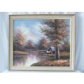 WOW !! A BEAUTIFULLY PAINTED ORIGINAL OIL ON BOARD PAINTING SIGNED BY THE ARTIST ` COOPER `