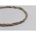 WOW ! A CLASSY ENTWINED DESIGN SOLID STERLING SILVER BRACELET IN EXCELLENT CONDITION !! JUST LOOK !!