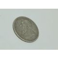 R1 START !!  AN 1896 THREEPENCE COIN OF THE ``Z.A.R `` - STERLING SILVER !! FREE COMBINING !!