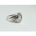R1 START !! AN AWESOME VINTAGE STYLE SOLID STERLING SILVER COIN RING !! FREE COMBINING !!