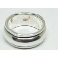 R1 START !! A SUPERIOR QUALITY SOLID STERLING SILVER SPINNER RING !! AS NEW !! FULLY TESTED !!