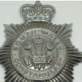 R1 START !! A LARGE VINTAGE METAL SOUTH WALES CONSTABULARY HAT BADGE WITH SCREW INTACT !! COOL !!