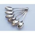 A SUPERB SET OF 6 SILVER PLATED TEASPOONS BY GERMAN MAKER WMF IN GREAT CONDITION !! SEE PICS !!