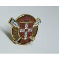A vintage Cambridge Crew lapel pin / badge