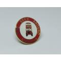 A vintage London souvenir pin