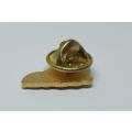 A vintage ankle boot badge / lapel pin
