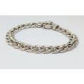 AN ABSOLUTELY GORGEOUS SOLID STERLING SILVER MULTI LINK BRACELET WITH SIGNORETTI CLASP !! WOW !!