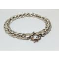 AN ABSOLUTELY GORGEOUS SOLID STERLING SILVER MULTI LINK BRACELET WITH SIGNORETTI CLASP !! WOW !!
