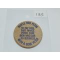 NO UNDER 18`S - VINTAGE AMERICAN WOODEN NICKEL / TOKEN -  - RARE IN SA