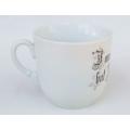 A rare antique Victorian porcelain mug made in Germany for British carnivals as prizes