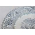 An antique 1870 Rhine pattern meat platter by B&L Hill Pottery