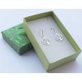 A genuine sterling silver pair of earrings with tree of life motif - Brand new - With gift box