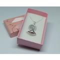 A sterling silver necklace with a sterling silver coin pendant + sterling silver Claddagh ring - NEW