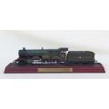 A vintage model of the King Class Great Western locomotive on base