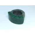 Rare find !! A huge antique Chinese two tone genuine Jadeite ring