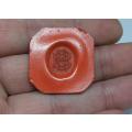 Unusual find !! An antique red wax seal