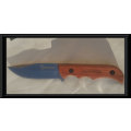 BROWNING CAMPING OUTDOOR SURVIVAL KNIFE WITH ROSEWOOD HANDLE New