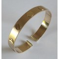 9k / 9ct gold designer BANGLE: a refined, unisex STUNNER. Ready for you. Last one!