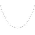 9k / 9ct white gold CHAIN: Wheat or Spiga link, 0.9mm wide, adjustable to 60cm
