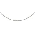 9k / 9ct white gold CHAIN: Wheat or Spiga link, 1.1mm wide, 50cm