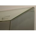 Large bevelled wall mirror on base, 110cm x 209cm  a project