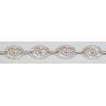 Oval Filigree BRACELET: sterling silver, 9mm wide, 18.5cm. Ready for you. Last one!