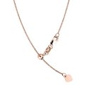 9k / 9ct rose gold CHAIN: Wheat or Spiga link, 1.1mm wide, adjustable to 50cm