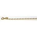9k / 9ct gold CHAIN: long link, 2.2mm wide, 50cm
