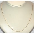19.2k / 19.2ct Portuguese gold CHAIN: diamond-cut, 0.55mm wide, 45cm. Ready for you. Last one!